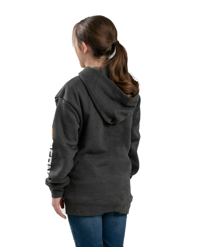 BSP401GPH Youth Signature Sleeve Hooded Pullover