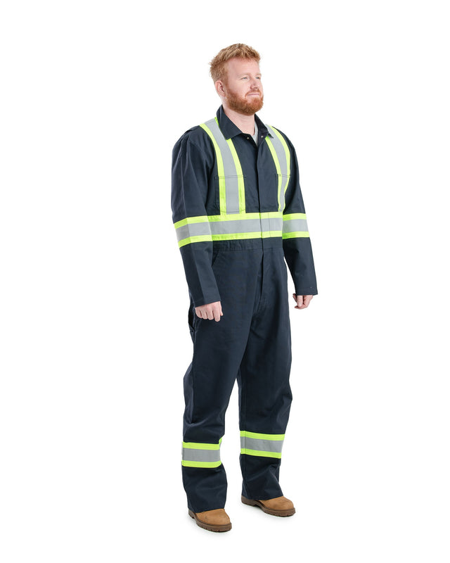 HVC252NV Safety Striped Gasket Unlined Coverall