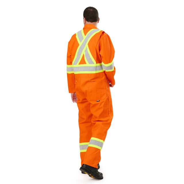 HVC252OR Safety Striped Gasket Unlined Coverall