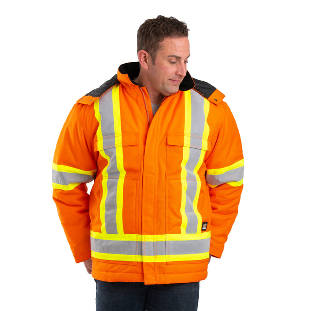 Safety Striped Arctic Insulated Chore Coat