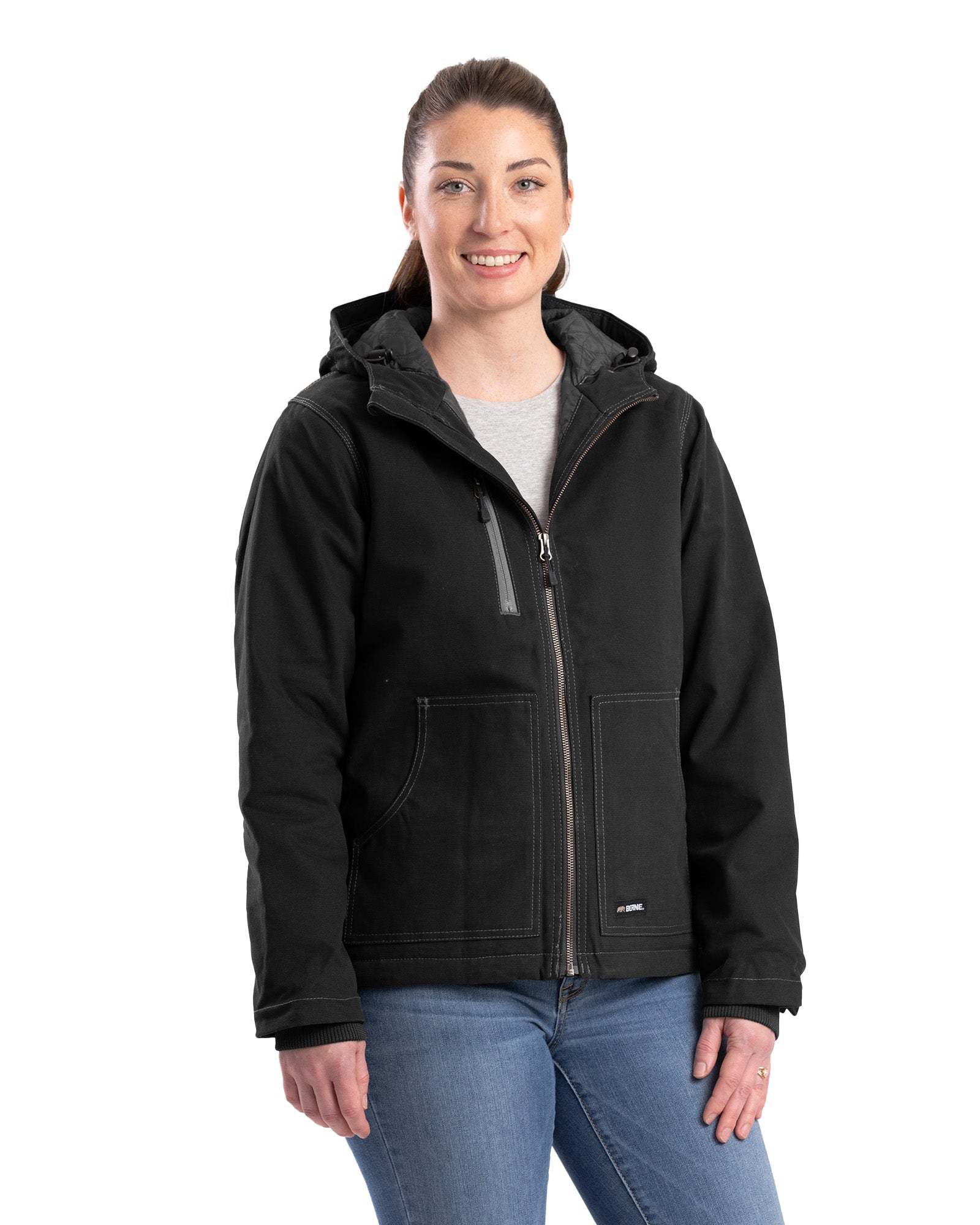 Women's Sherpa-Lined Duck Hooded Jacket