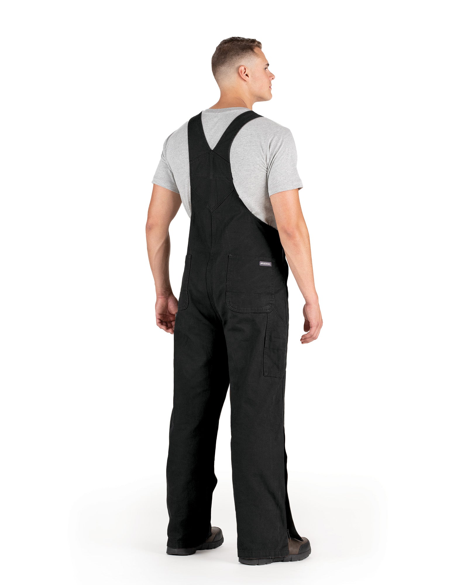Men's Unlined Washed Duck Bib Overall – Berne Canada