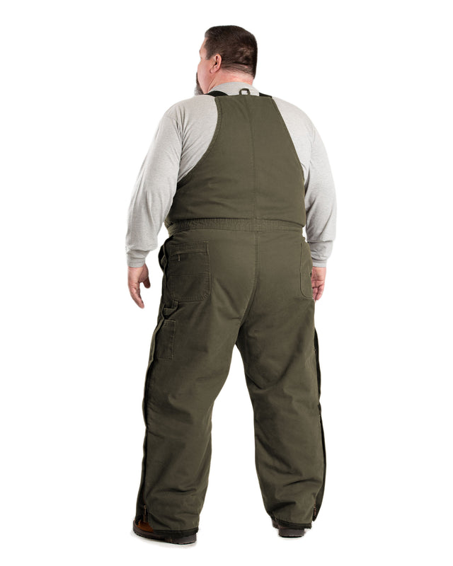 B377OD Heartland Insulated Washed Duck Bib Overall