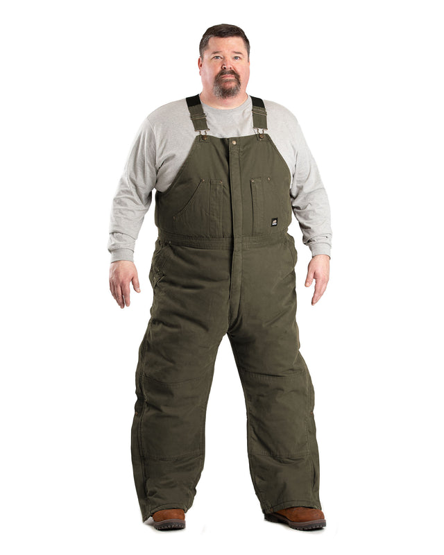 B377OD Heartland Insulated Washed Duck Bib Overall