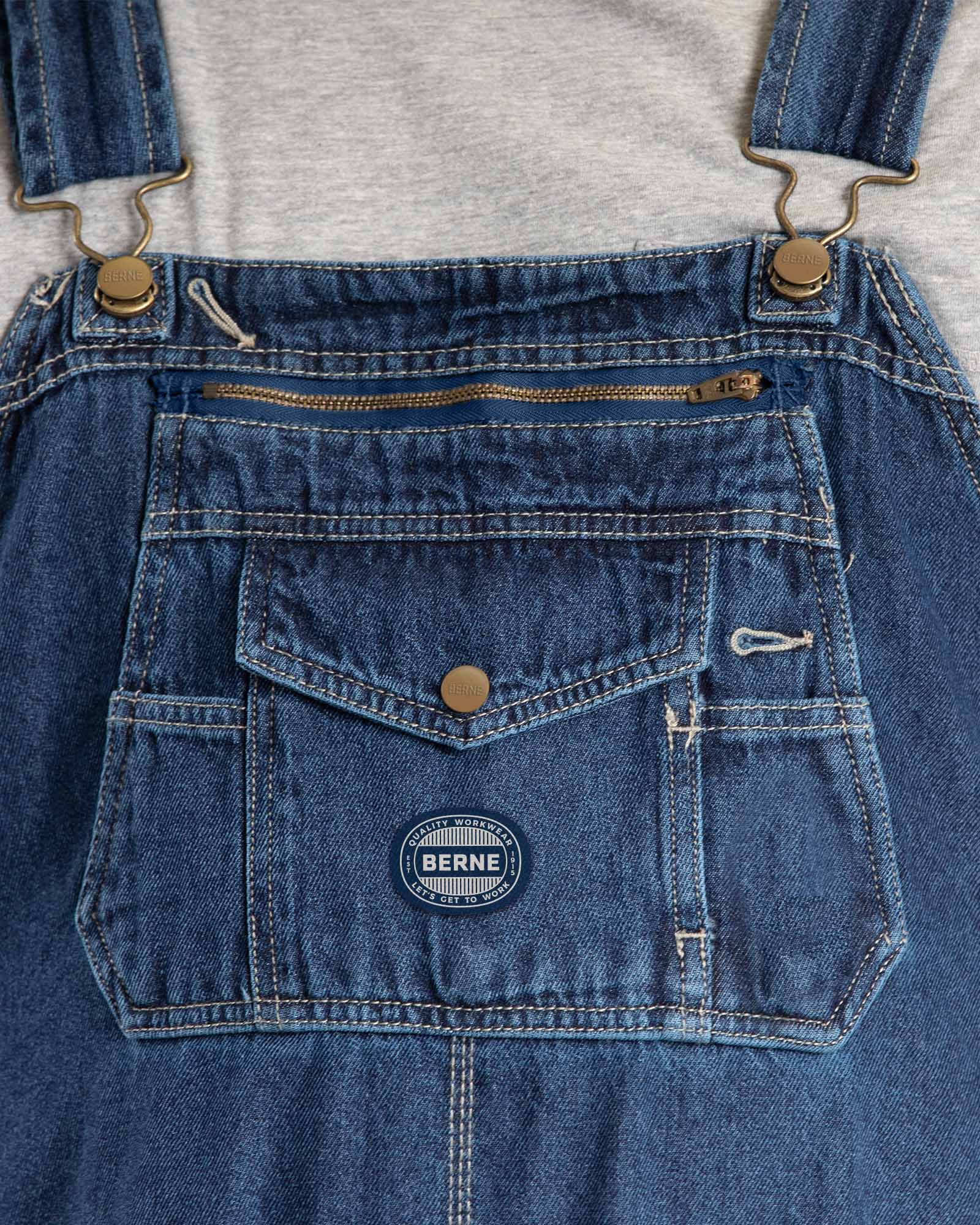 Men's Unlined Stone Washed Denim Bib Overall – Berne Canada