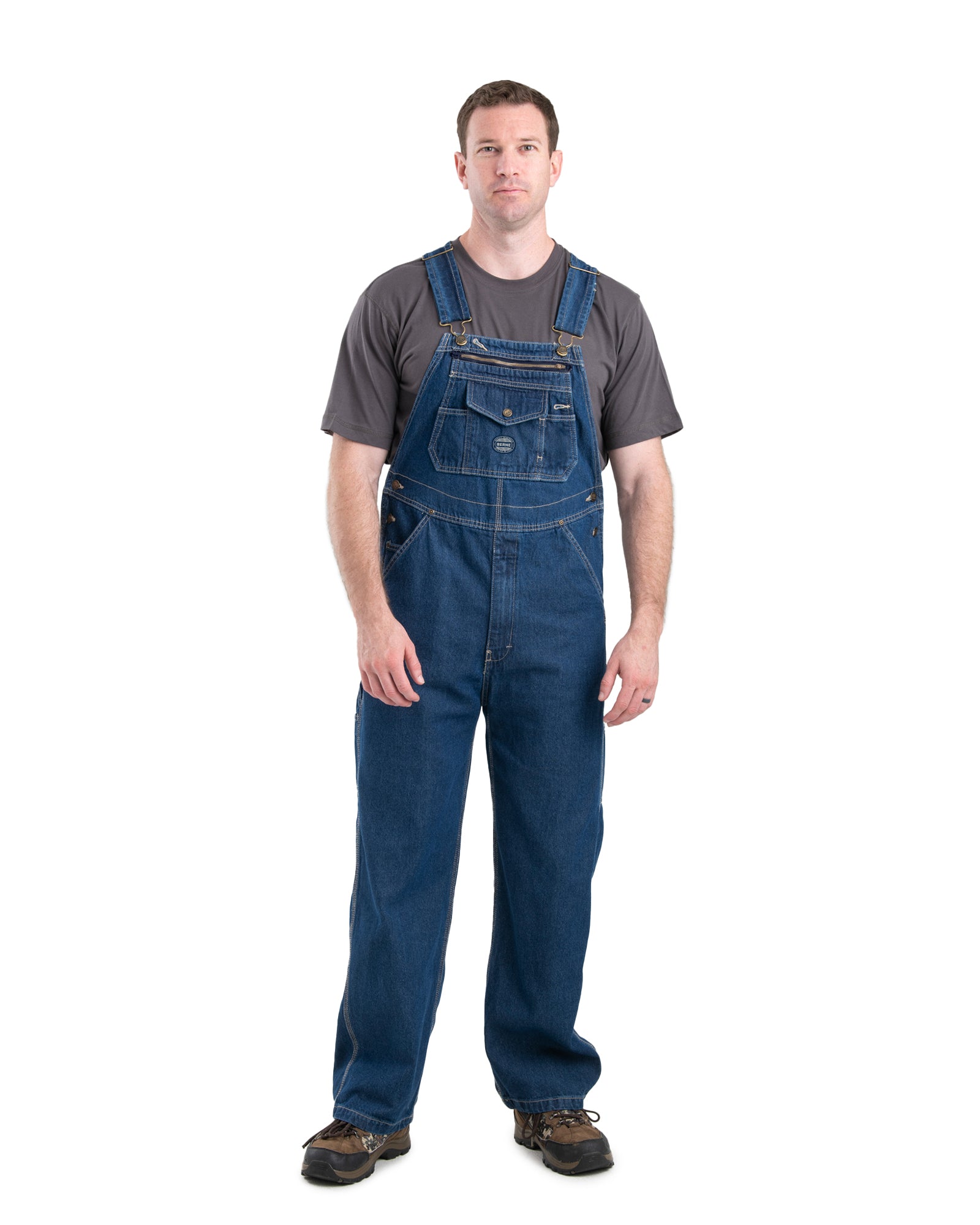 Men's Unlined Stone Washed Denim Bib Overall – Berne Canada