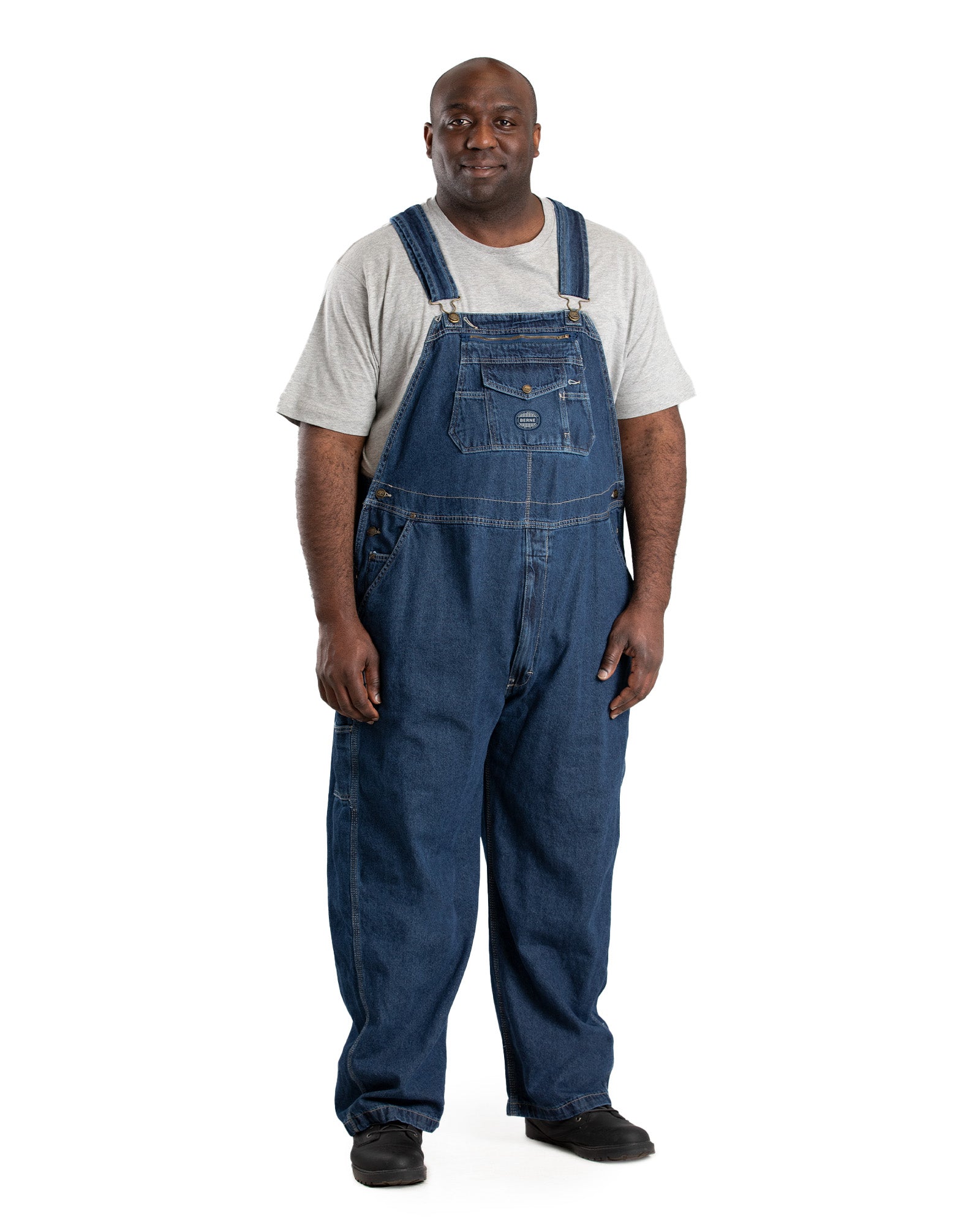 Men's Unlined Stone Washed Denim Bib Overall – Berne Canada