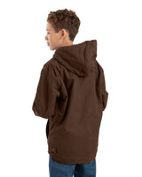 Youth Sherpa-Lined Softstone Duck Hooded Jacket