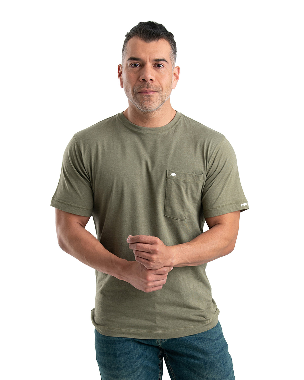 BSM38LCN Performance Short Sleeve Pocket Tee