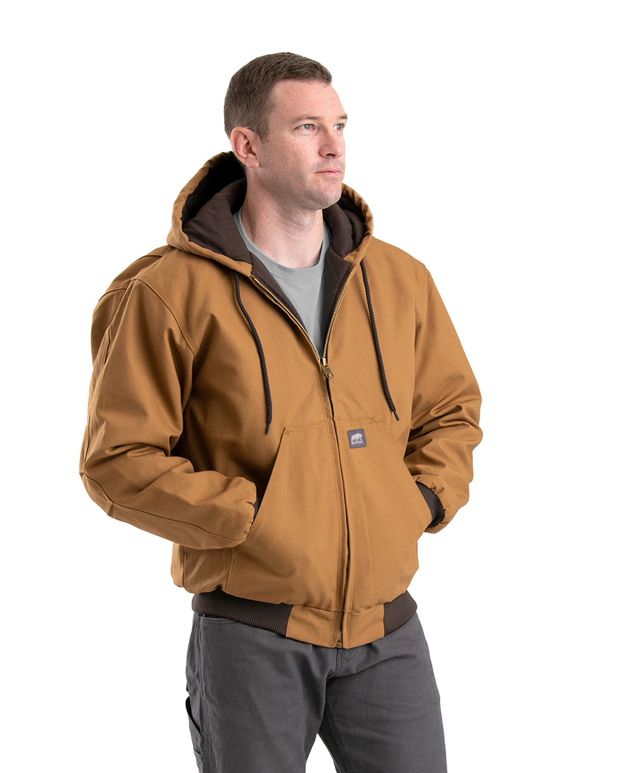 HJ51BD Heritage Duck Hooded Active Work Jacket