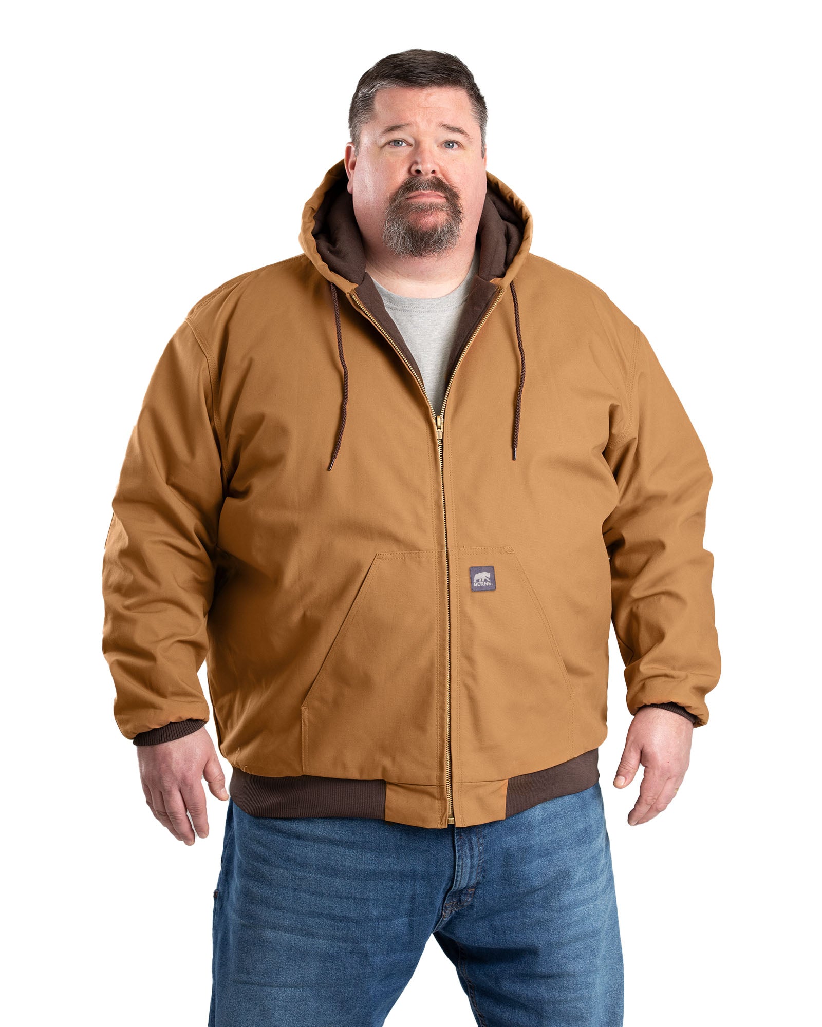 Men's Duck Hooded Active Work Jacket – Berne Canada