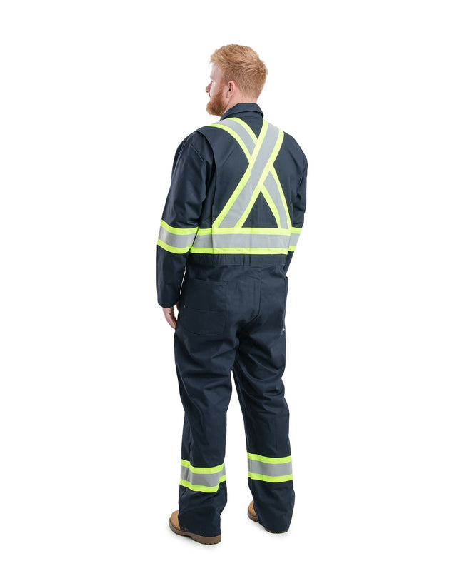 Safety Striped Gasket Unlined Coverall