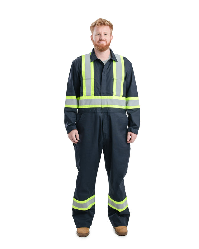 Safety Striped Gasket Unlined Coverall