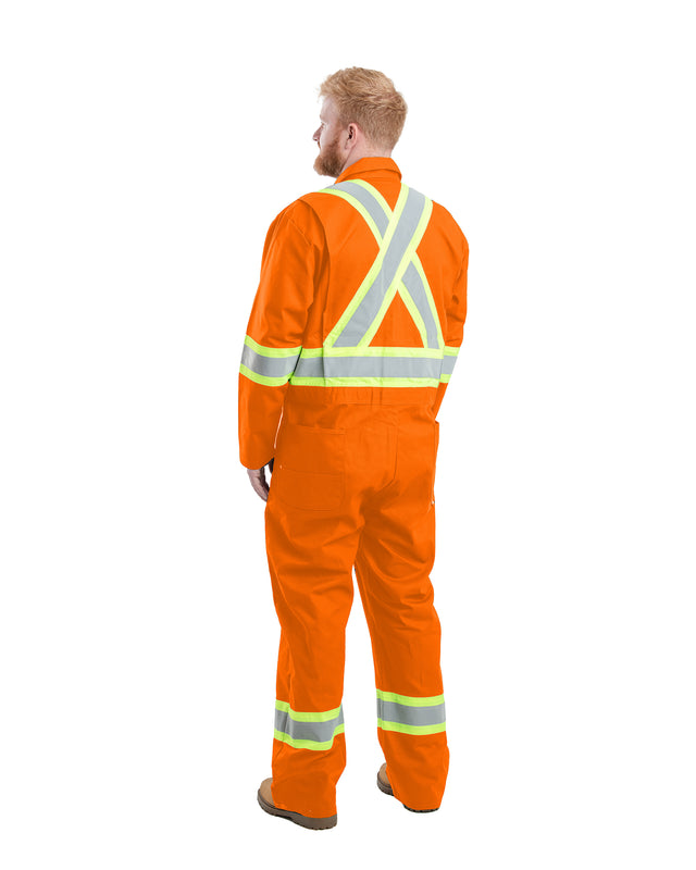 Safety Striped Gasket Unlined Coverall