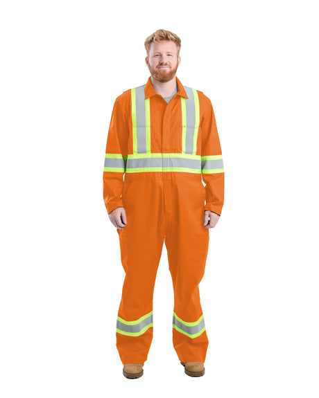 Safety Striped Gasket Unlined Coverall