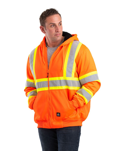Saftey Striped Thermal-Lined Sweatshirt – Berne Canada