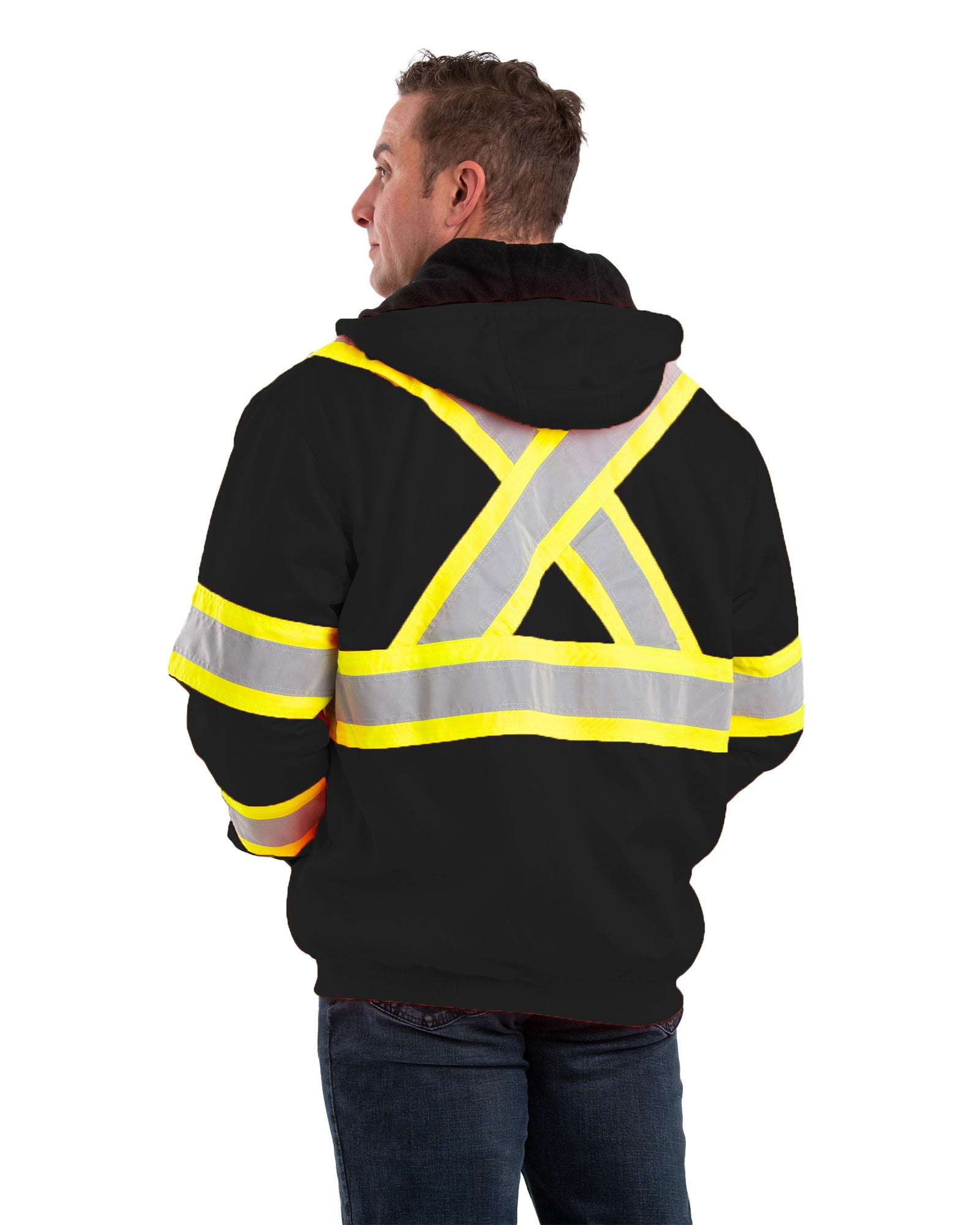 Saftey Striped Thermal-Lined Sweatshirt – Berne Canada