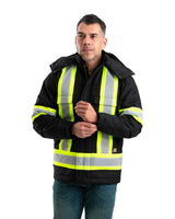 HVNCH03BK Safety Striped Arctic Insulated Chore Coat