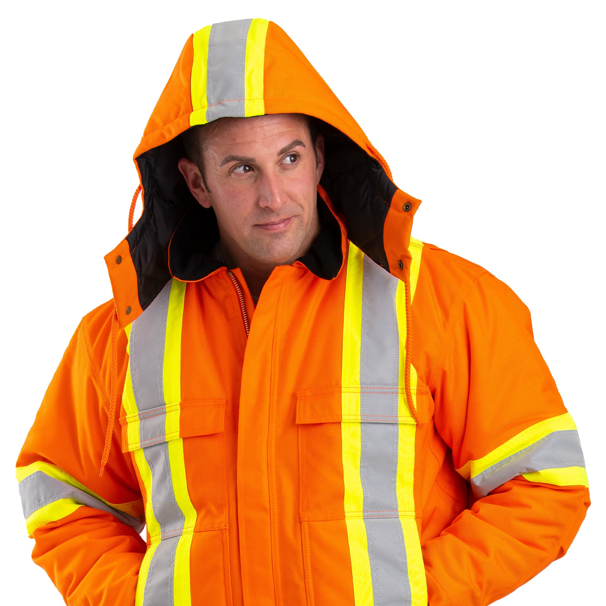 Safety Striped Arctic Insulated Chore Coat – Berne Canada