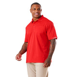 Short Sleeve Ribbed Collar Pocket Polo Shirt