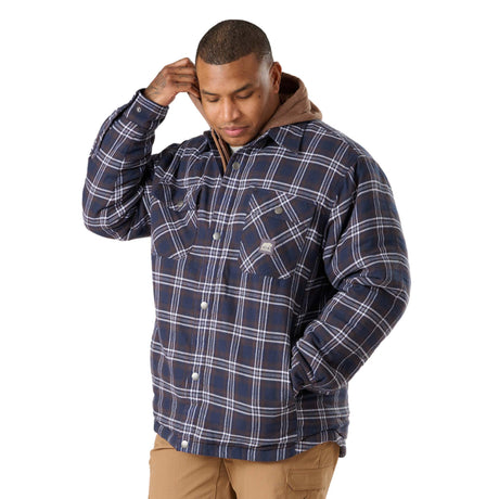 Quilt-Lined Hooded Shirt Jacket