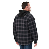 Quilt-Lined Hooded Shirt Jacket