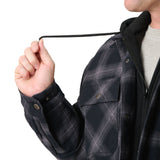 Quilt-Lined Hooded Shirt Jacket