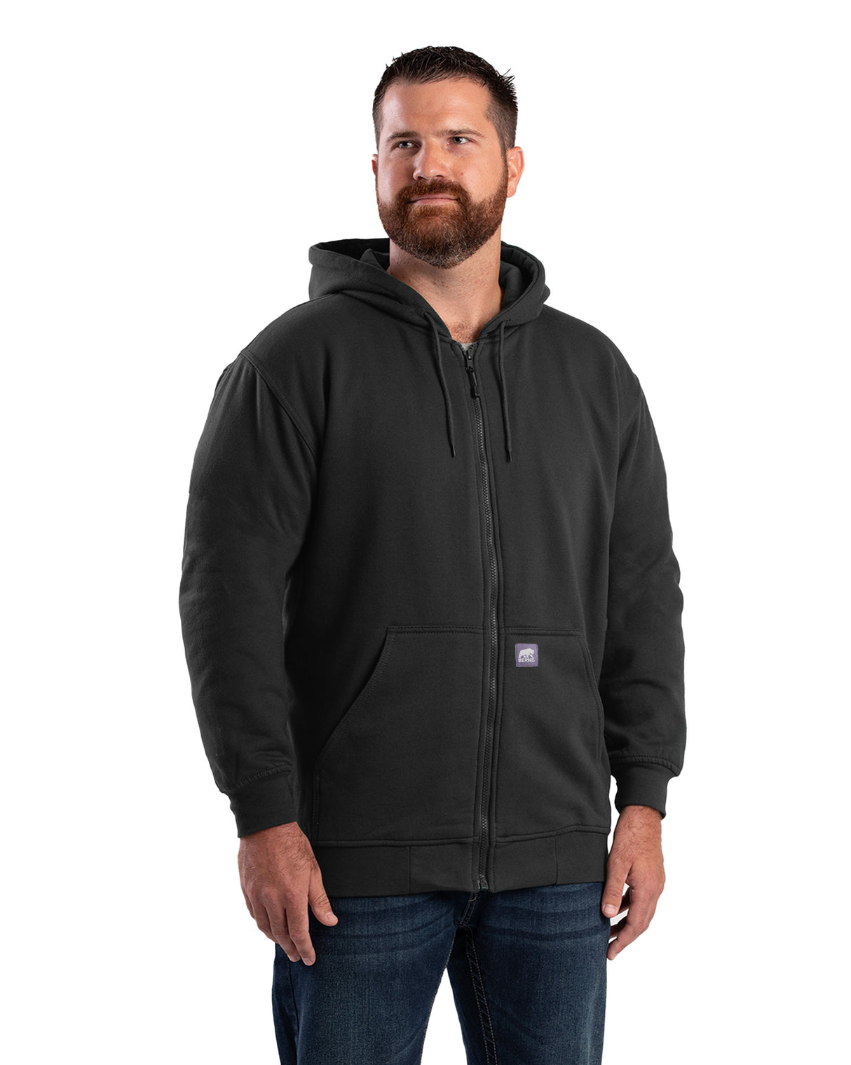 SZ101BK Heritage Thermal-Lined Full-Zip Hooded Sweatshirt