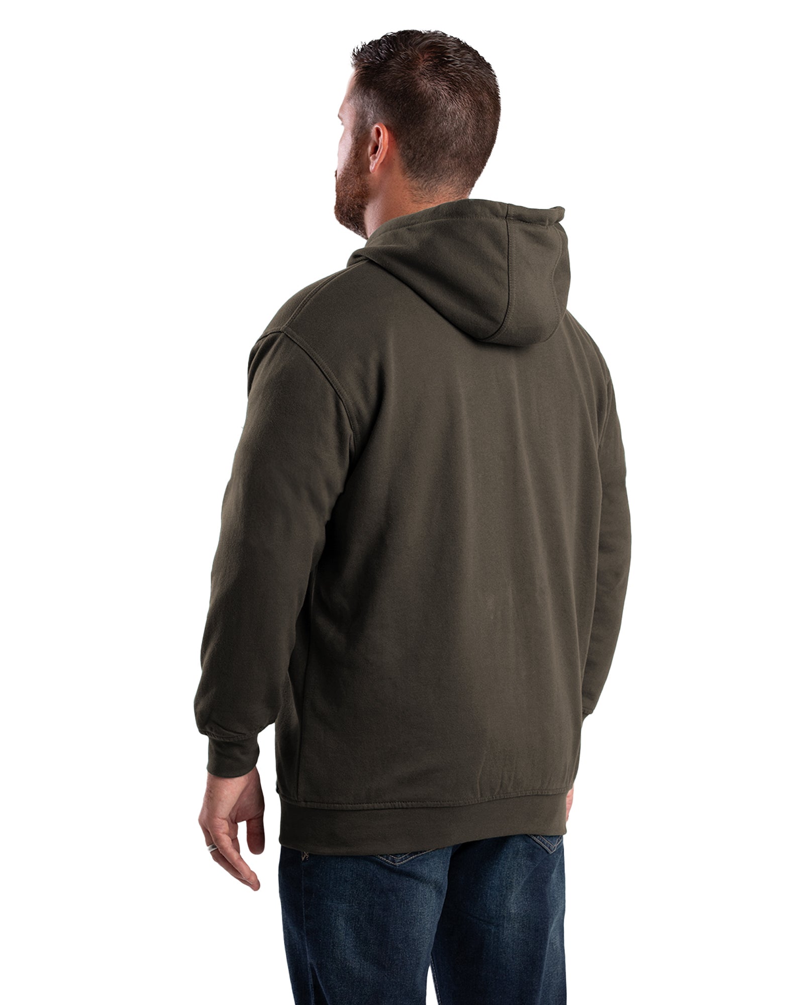 Men's Thermal-Lined Full-Zip Hooded Sweatshirt