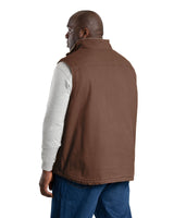 V818BB Heartland Sherpa-Lined Washed Duck Vest