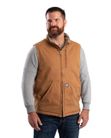 V818BD Heartland Sherpa-Lined Washed Duck Vest