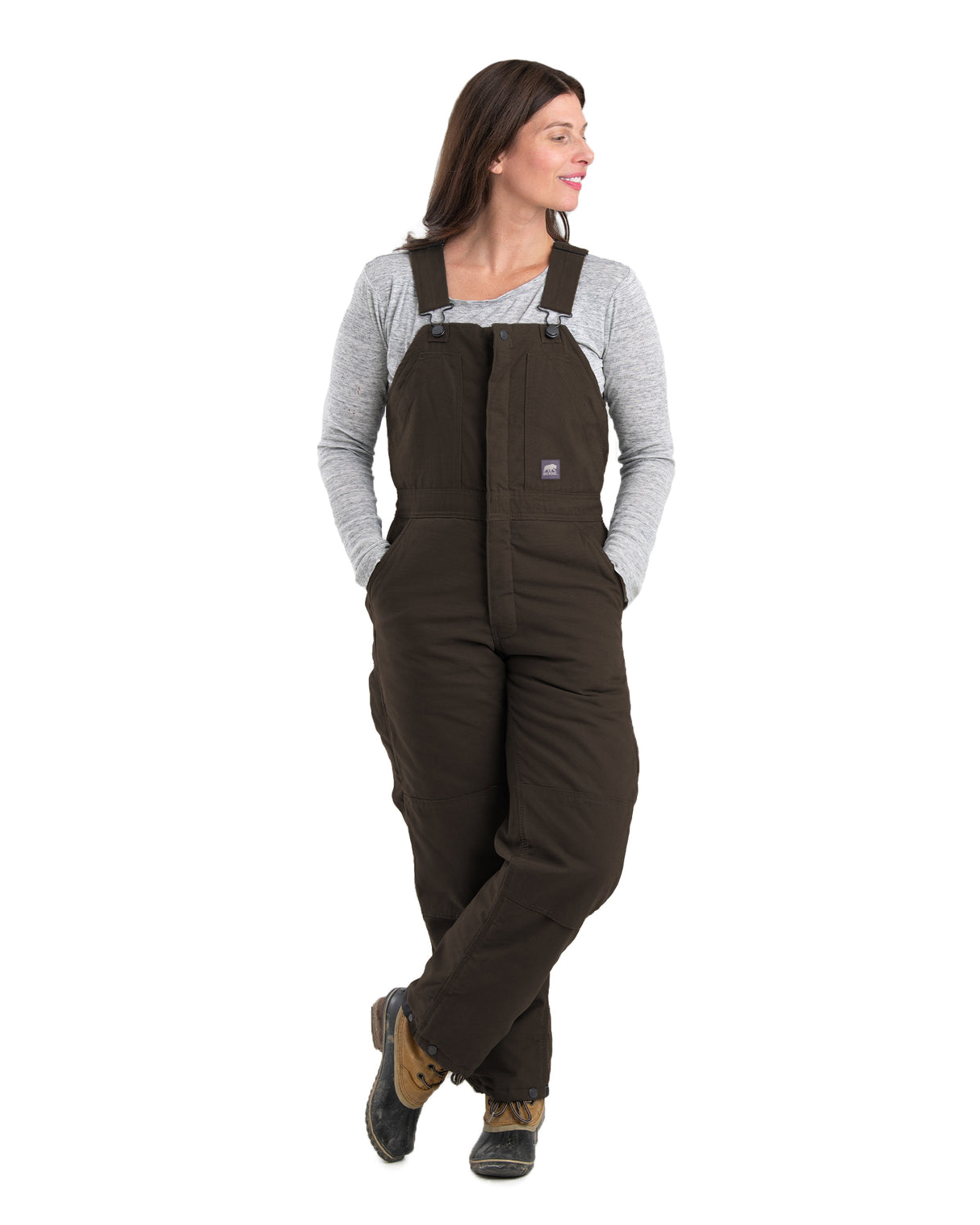 WB515DBN Women's Softstone Duck Insulated Bib Overall