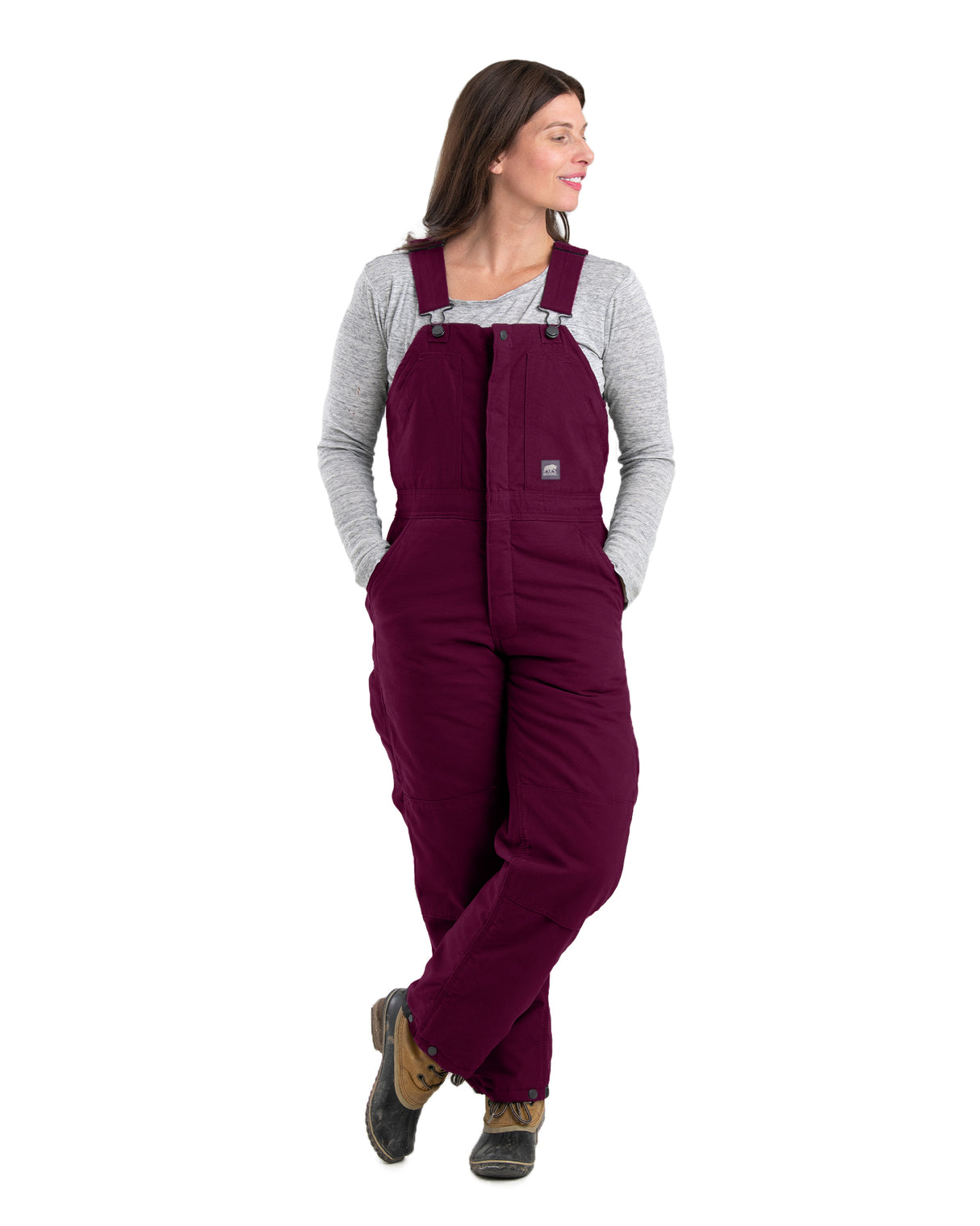 WB515PLM Women's Softstone Duck Insulated Bib Overall