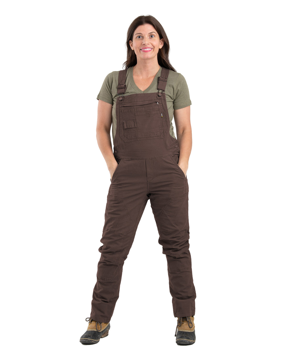 WB922TSN Women's Flex Softstone Duck Unlined Bib Overall