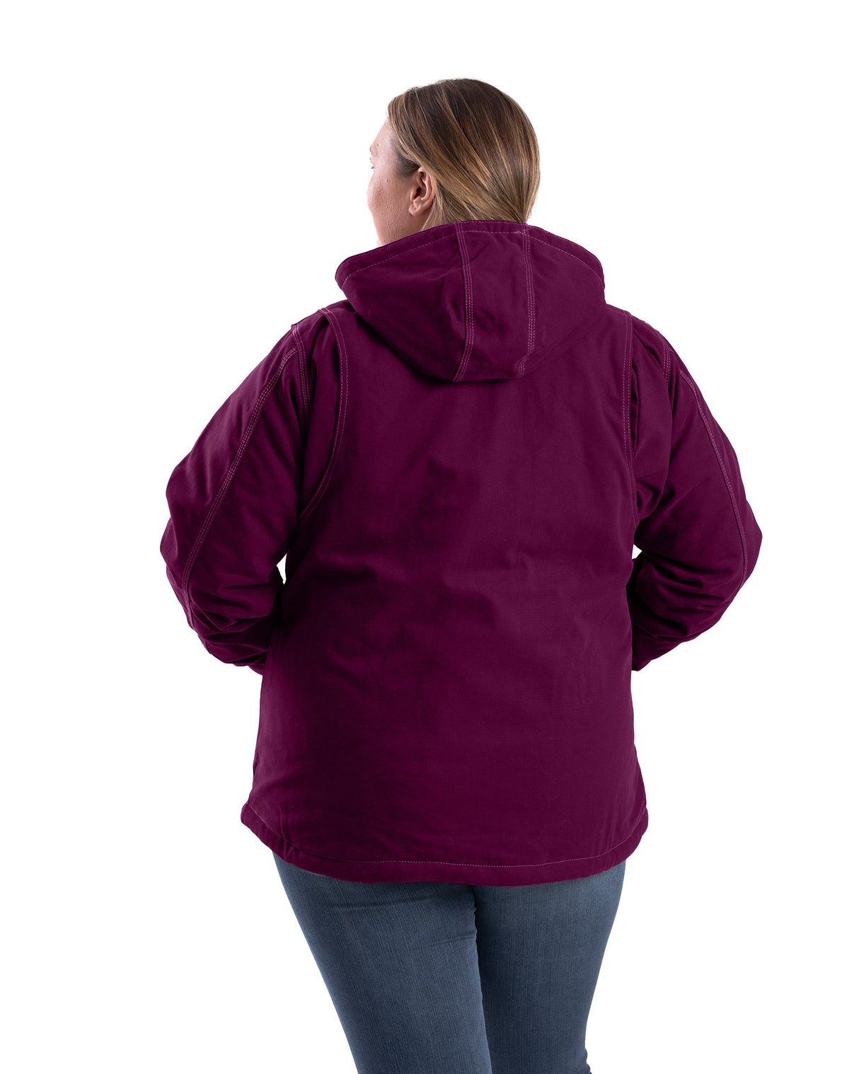 WHJ64PLM Women's Softstone Duck Hooded Jacket