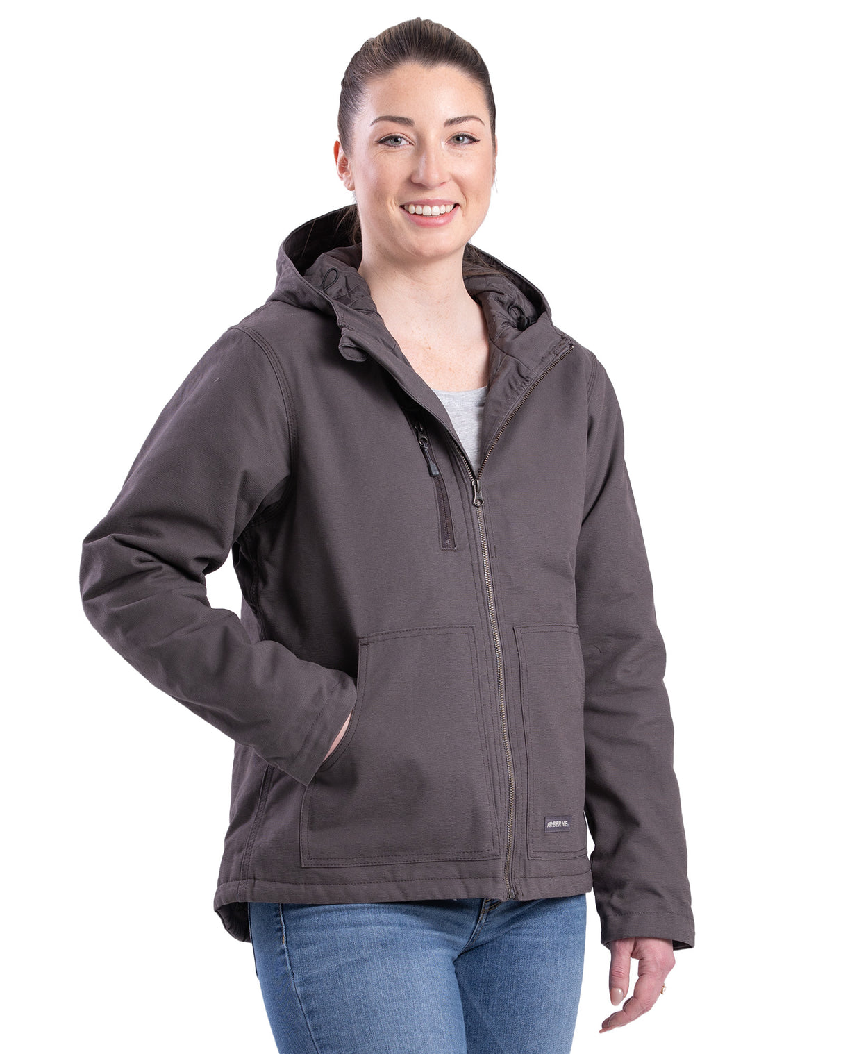 WHJ64TNM Women's Softstone Duck Hooded Jacket