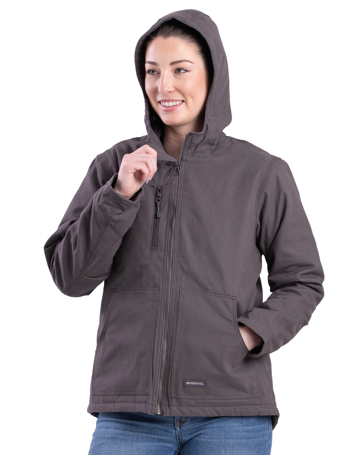 WHJ64TNM Women's Softstone Duck Hooded Jacket