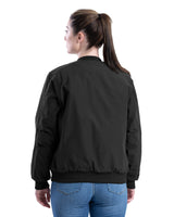 WJ24BK Women's Aviator Bomber Jacket