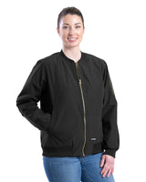 WJ24BK Women's Aviator Bomber Jacket