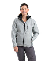 WJS301GY Women's Hooded Softshell Jacket