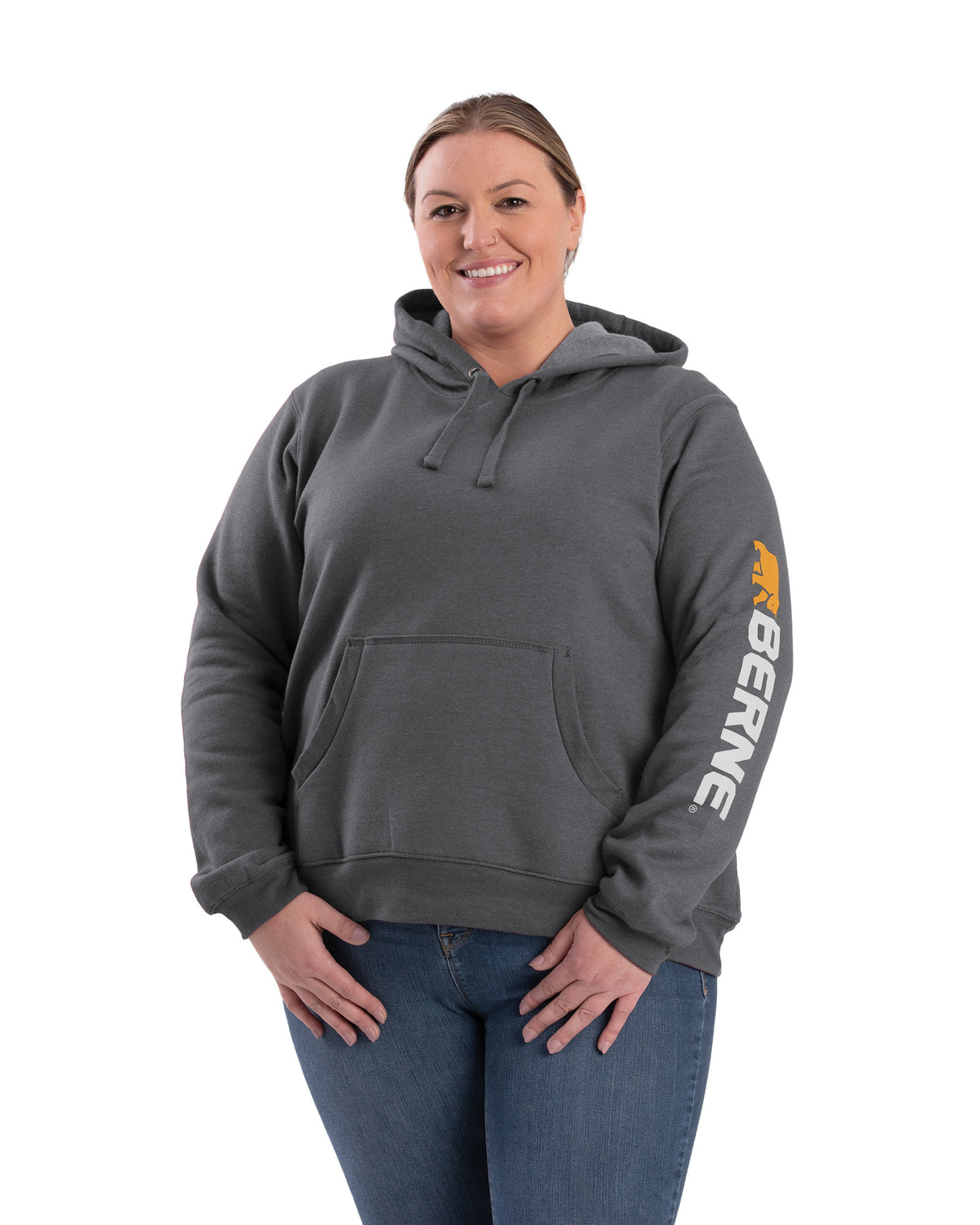 WSP401GPH Women's Signature Sleeve Hooded Pullover