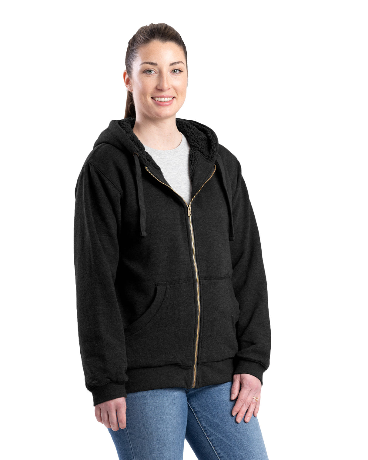 WSZ611BK Women's Insulated Full-Zip Hooded Sweatshirt