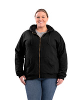 WSZ611BK Women's Insulated Full-Zip Hooded Sweatshirt