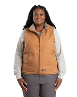 WV15BD Women's Sherpa-Lined Softstone Duck Vest