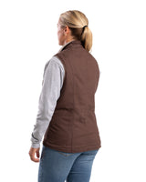 WV15TSN Women's Sherpa-Lined Softstone Duck Vest